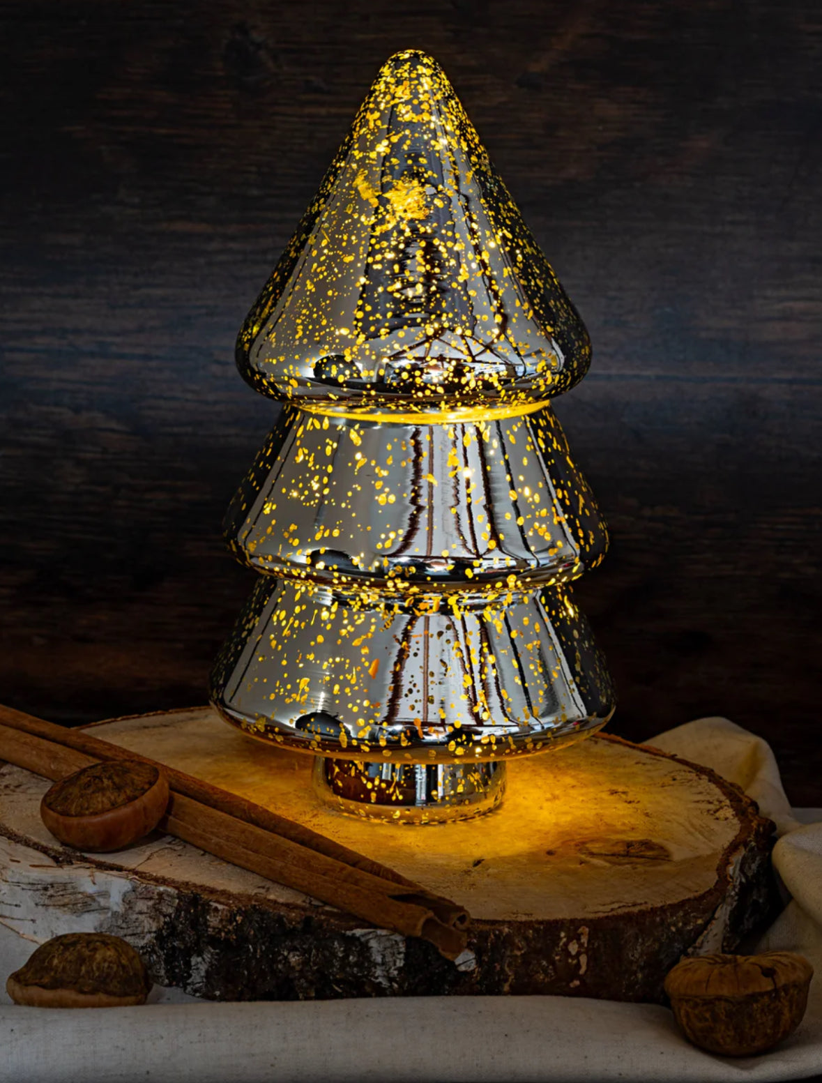 Christmas tree with fairy lights