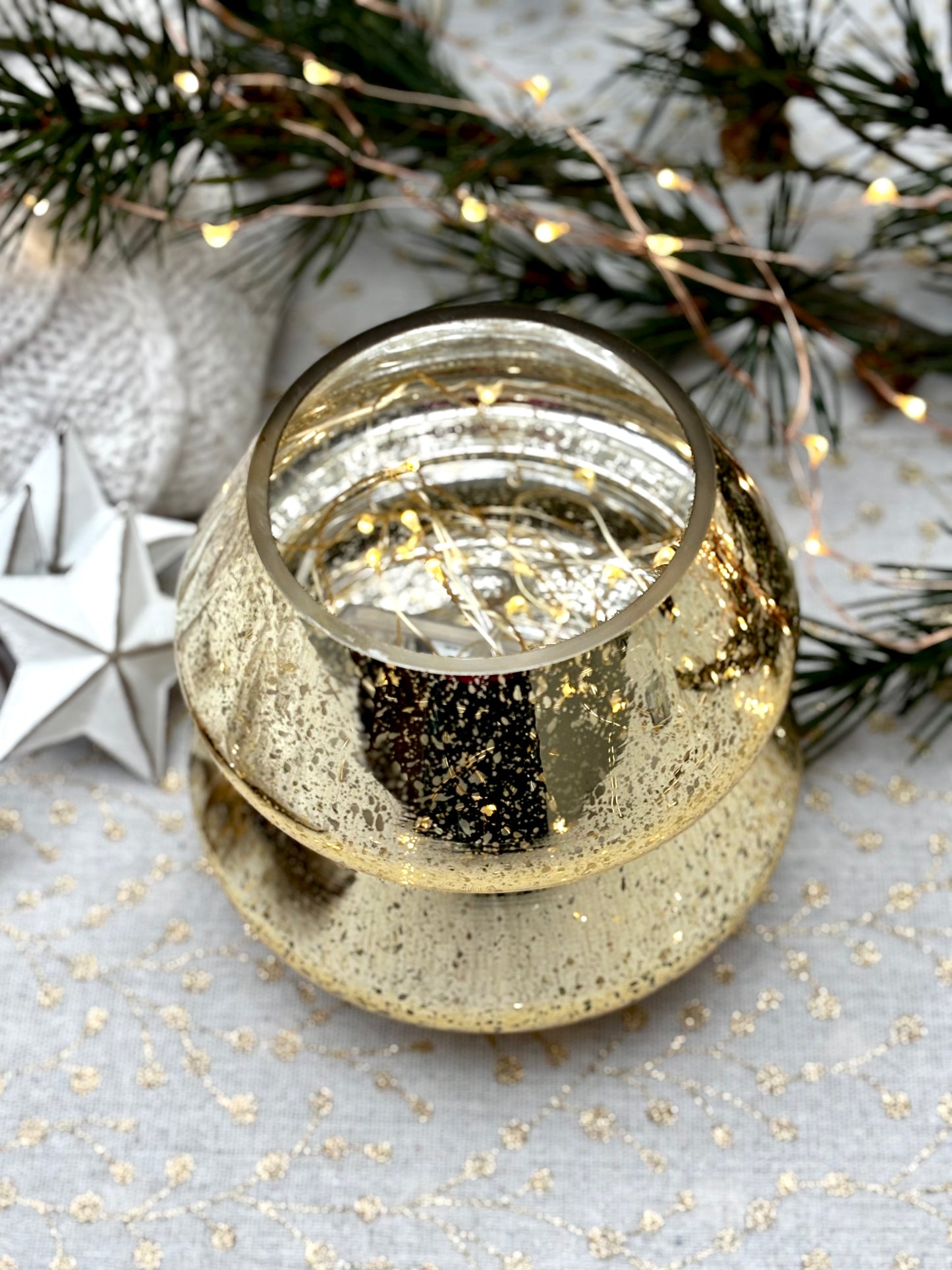 Christmas tree with fairy lights