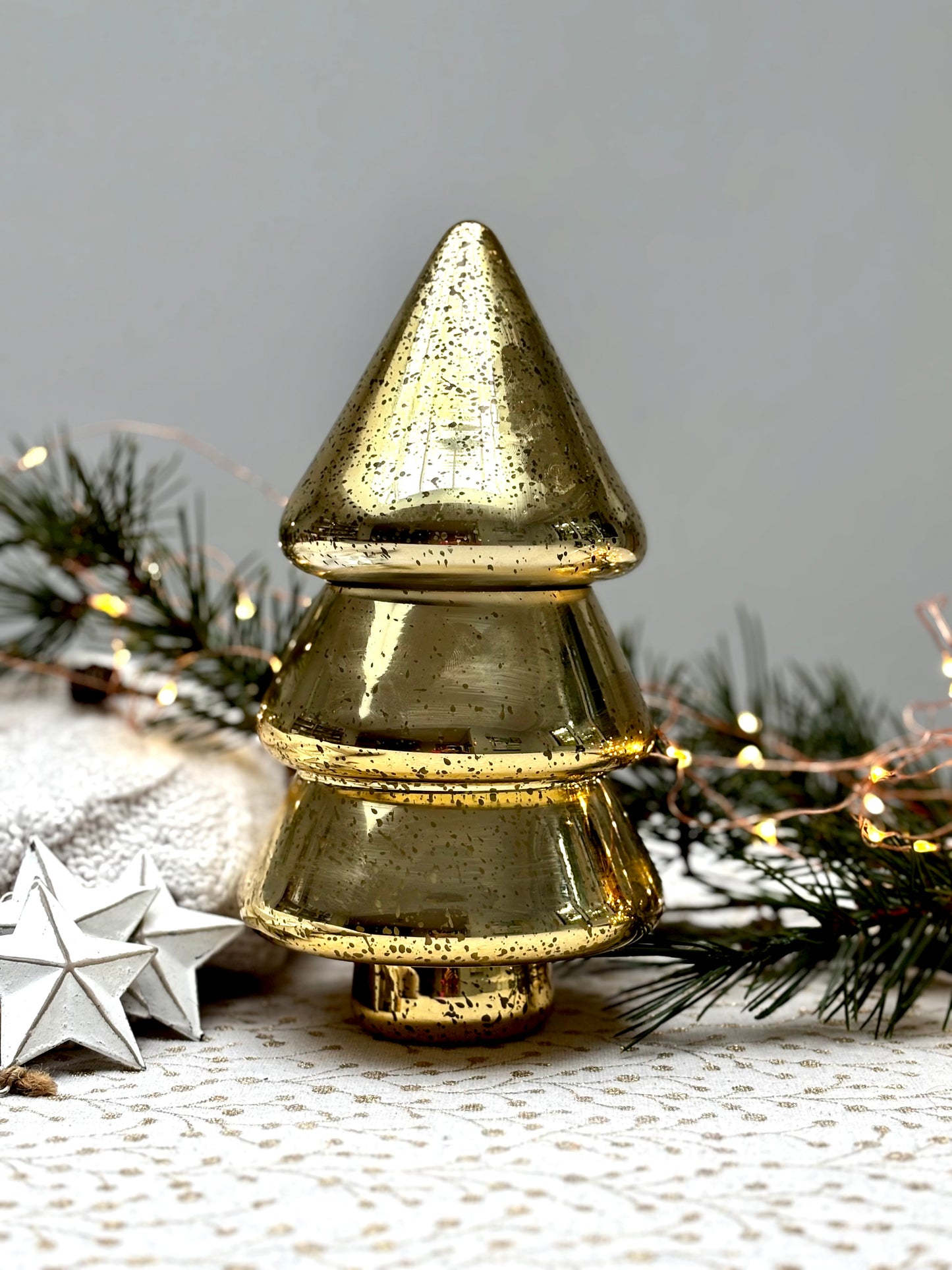 Christmas tree with fairy lights