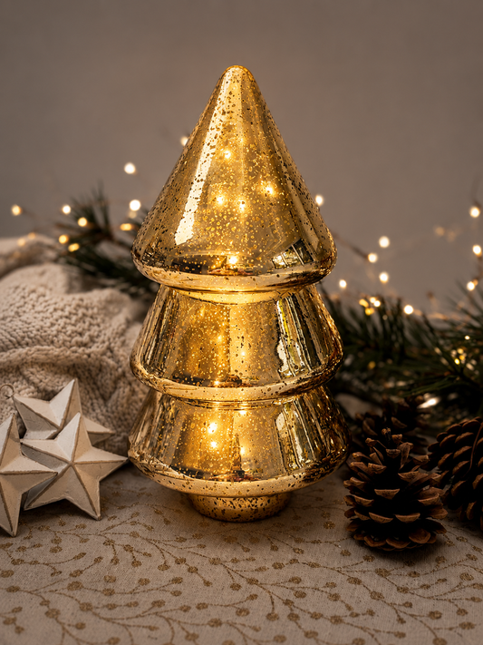 Christmas tree with fairy lights